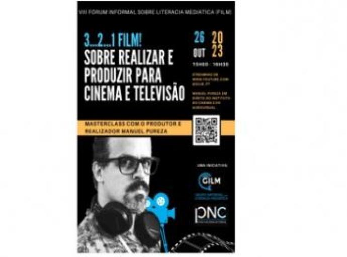 Masterclass “3...2...1 FILM! Realizar e produzir conteúdos para cinema e televisão”